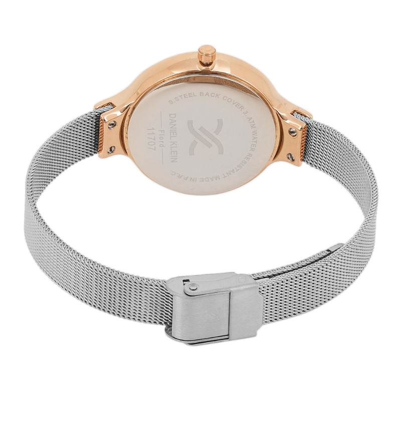 montre femme daniel klein blanche embellie dk11707-5