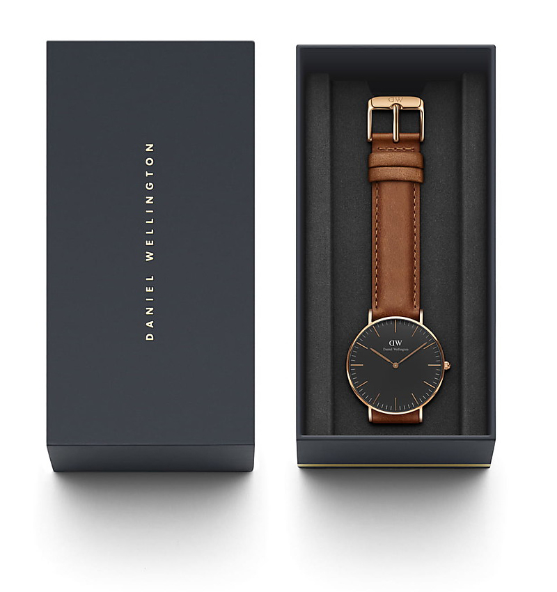 montre unisexe daniel wellington classic black durham 36