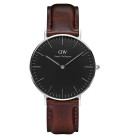 Montre femme daniel wellington classic black bristol silver